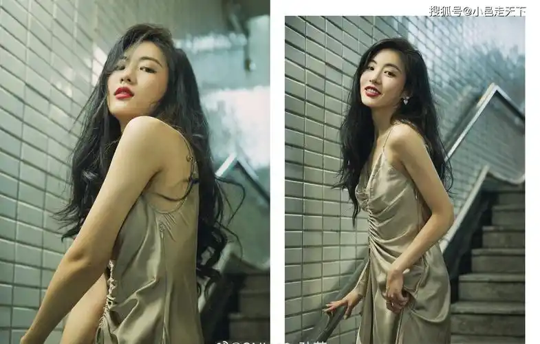 孙芮丝绸睡衣夜晚写真