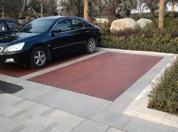 城市广场,地面停车场硬质铺装