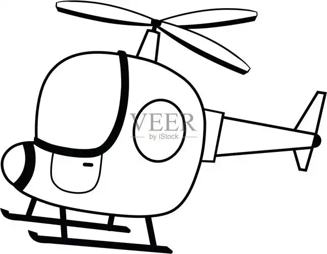 作画休闲活动英国墨水卡通书页涂料交通方式飞行器飞机直升机cg剪贴画