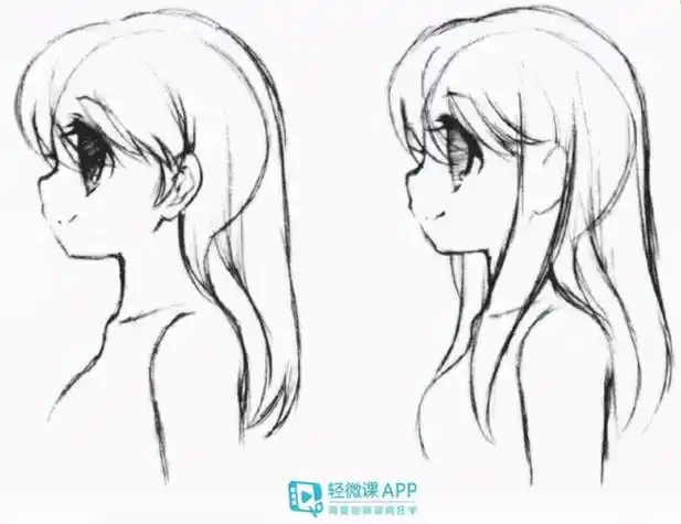 女孩侧面简笔画女孩侧面简笔画全身