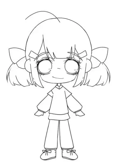 小萝莉线稿