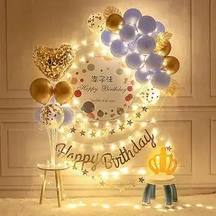 生日装饰布置儿童女