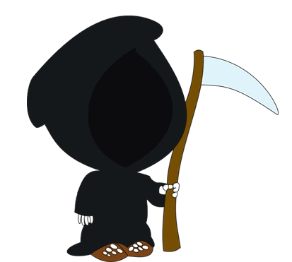 手绘卡通迷你的死神素材