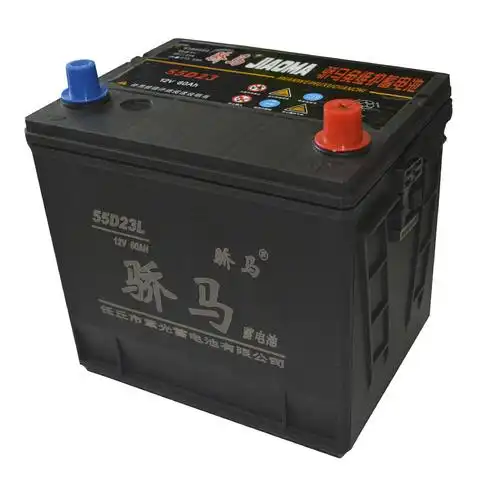 厂家供应骄马汽车蓄电池电瓶55d23l 12v60ah 免维护铅酸启动型