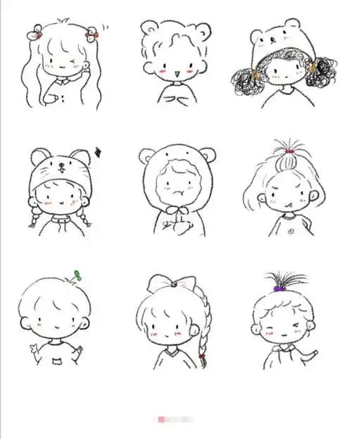 女生简笔画教程贪吃的小女孩简笔画简笔画小女孩的小女孩的简笔画法