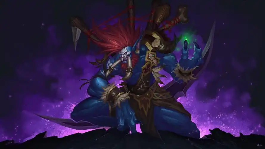 [原创] 王某 新作凯恩·血蹄,和旧三幅凑个魔兽争霸兽族四英雄