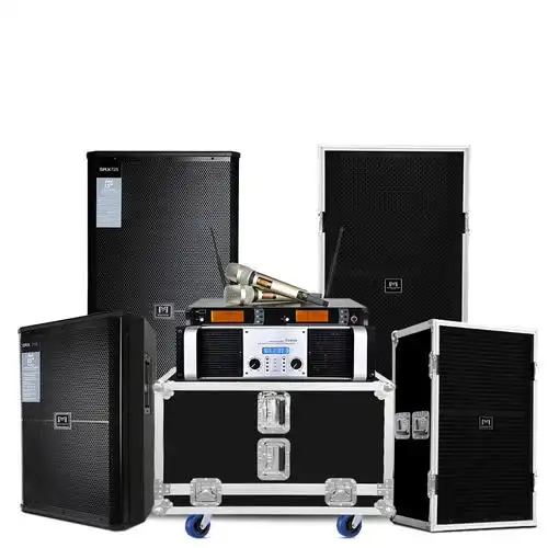 m演出舞台婚庆乐队音响套装专业户外铝包边大型远程15寸大功率箱k