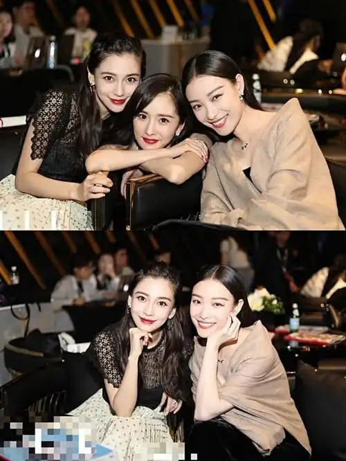 网红和倪妮合照好尬啊,被p出了抠图的感觉?