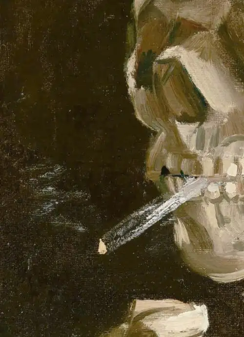 🚬梵高名作《吸烟头骨》赏析💀