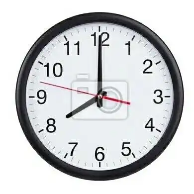 认识时钟,了解钟面的主要结构. 2.