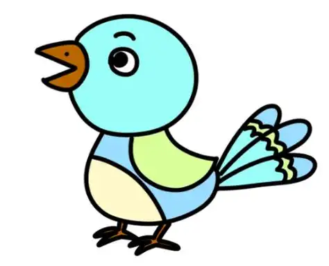 小鸟简笔画图片大全彩色