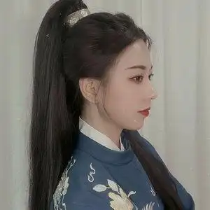 古风新款汉服假发一体式时尚高马尾辫发髻发包男女长直发自然蓬松