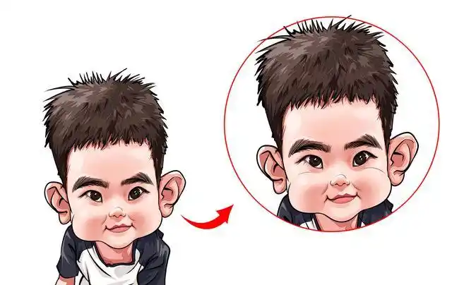 画儿童夸张肖像漫画几个简单实用的小技巧