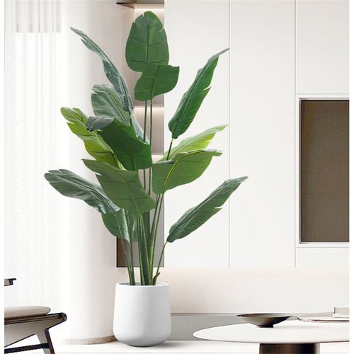创京懿选仿真绿植盆栽假植物天堂鸟仿真花旅人蕉室内盆景客厅电视柜