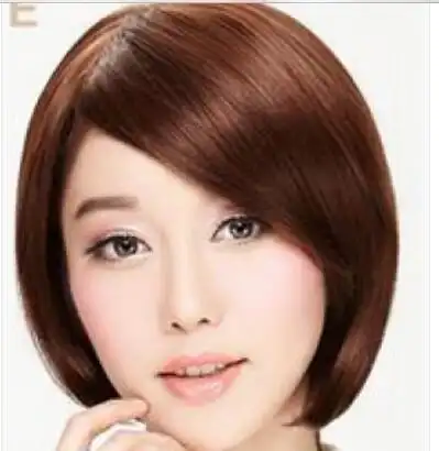 好看女生斜刘海短发发型图片