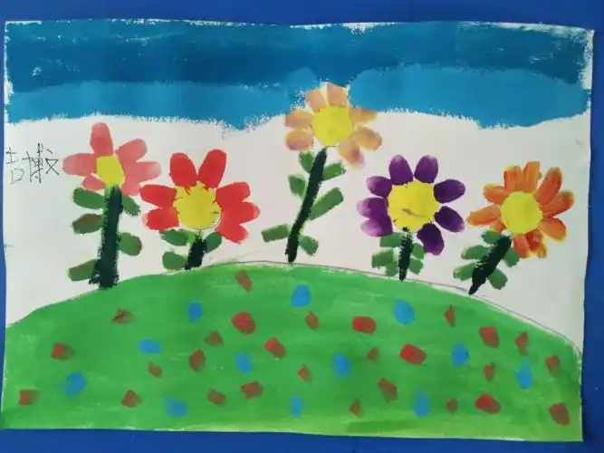 少儿美术大班 水粉画