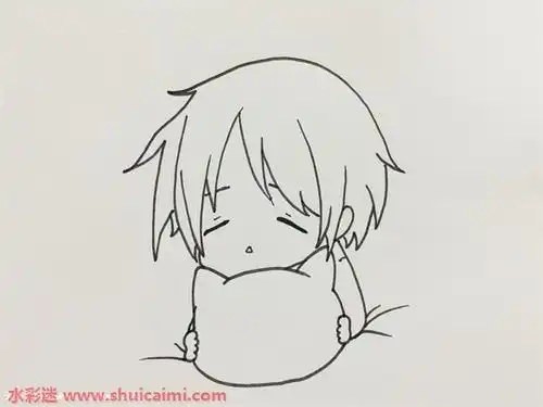 q版简笔画动漫人物二次元简笔画简单动漫人物简笔画全身q版手绘动漫