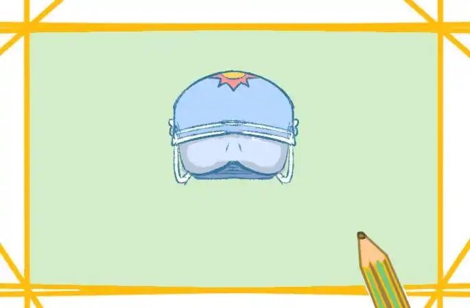 运动型头盔简笔画图片教程步骤