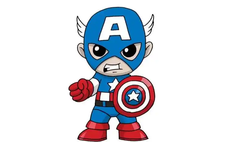 简笔画漫威人物q版