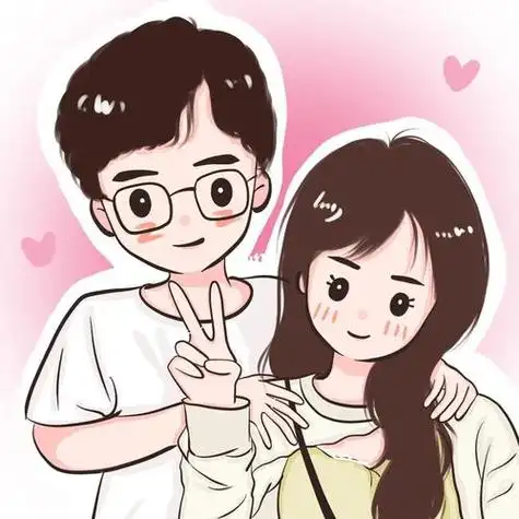 q版情侣头像来咯