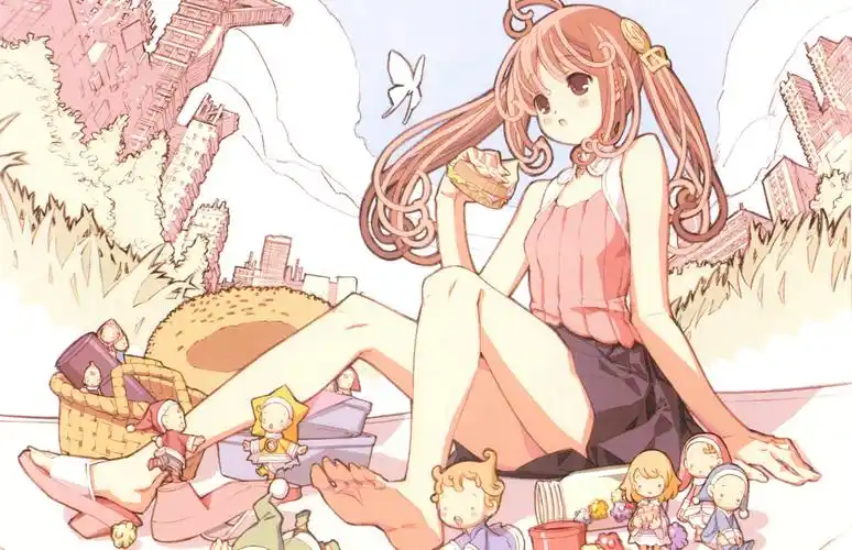 日站搜集-动漫美少女高清画集★【新浪微博:高清无水印iphone萌壁纸