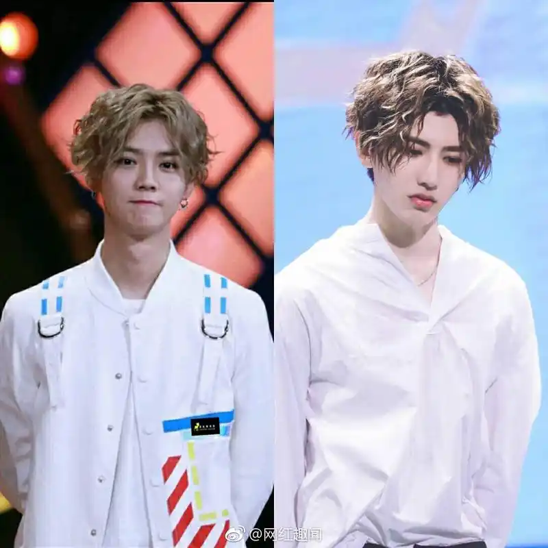 当蔡徐坤和鹿晗撞发型,撞表情时,你选择谁?