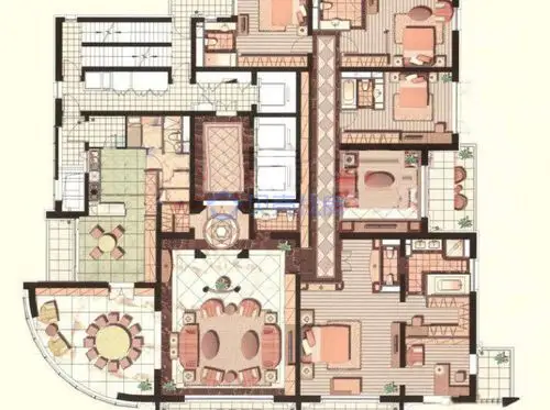 汤臣一品6室2厅2卫户型图