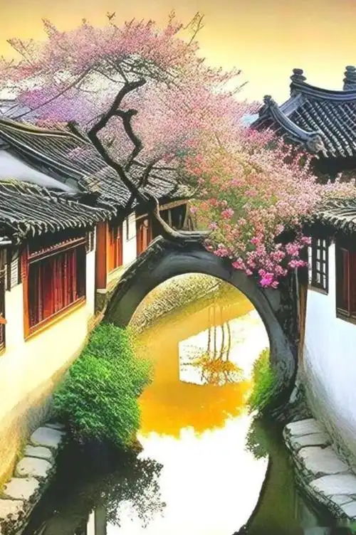 江南小桥流水,是中国传统文化中最为经典的景观之一.