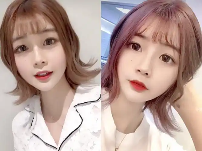 粉棕色头发效果图 2022流行染头发颜色 --我要留学网