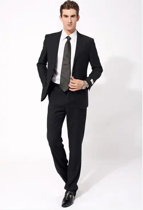 供应品牌男士商务正装 纯色男士礼服 高档职业套装 专业订做西装