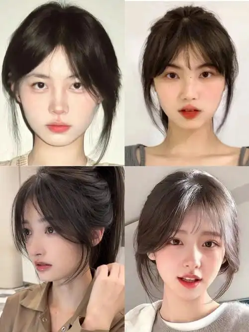 01方圆脸梦中情头!高层次 八字刘海嘎嘎乱鲨