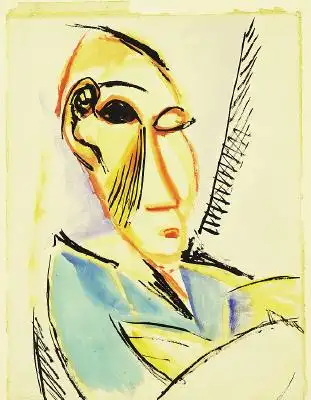 毕加索《两名裸体女人》挂画模板