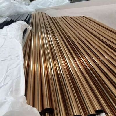 新锈钢电镀黑钛金色方管方刚方管钢方管型材古铜黑钛不y锈钢方管