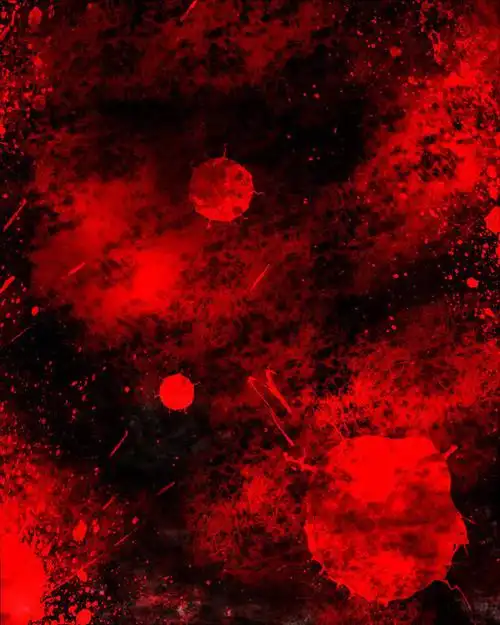 一组插画师由罗绘制设计的血色暗系背景素材