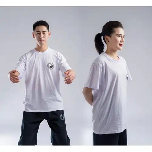 太极文化衫休闲t恤男女运动晨练短袖武术上衣服装参数