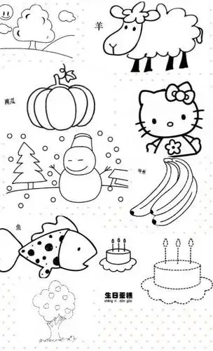 简笔画,快拿去教宝宝