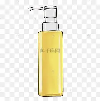 卡通护肤乳液插画