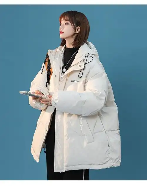 冬装女大学生初高中生青少女加绒加厚派克棉服女冬季女新款潮ins学生