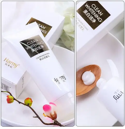 hanmj韩美肌第二件1元美白洁面乳补水洗面奶温和清洁控油洁面乳100g