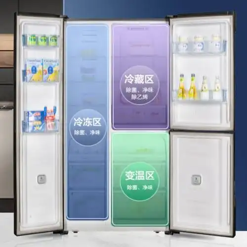 三区控温 超薄,容声t字型冰箱满足大容量和精细存储需求