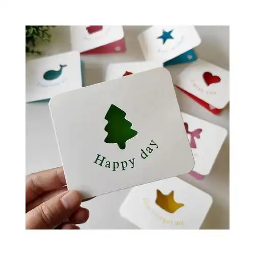 100张生日简约迷你贺卡小卡片纸手写创意留言幼儿园祝福儿童中秋