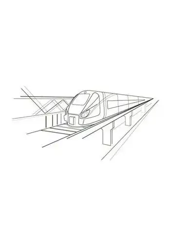 地铁在哪里走简笔画