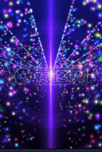 紫色绚丽粒子h5动态背景图片