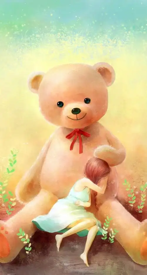 小熊治愈系图片