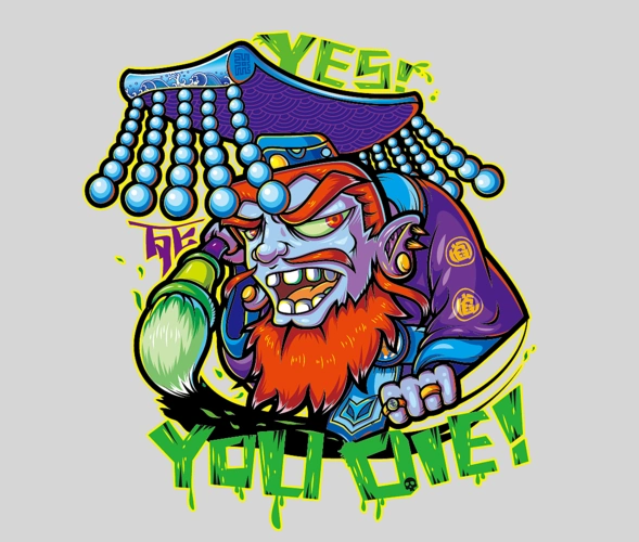 矢量画--阎王|插画|新锐潮流插画|菠妞 - 原创作品 - 站酷 (zcool)