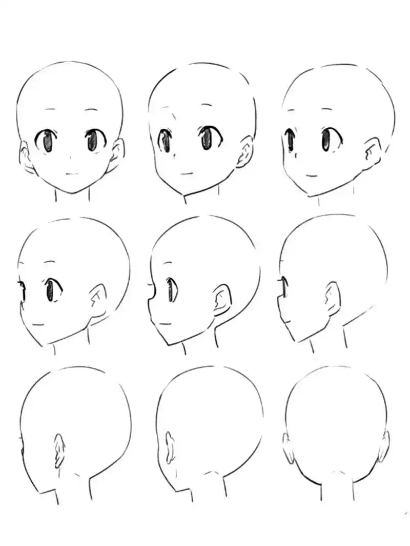 动漫人物|漫画头部画法及比例关系 广州番禺南阁艺术中心整理 动漫