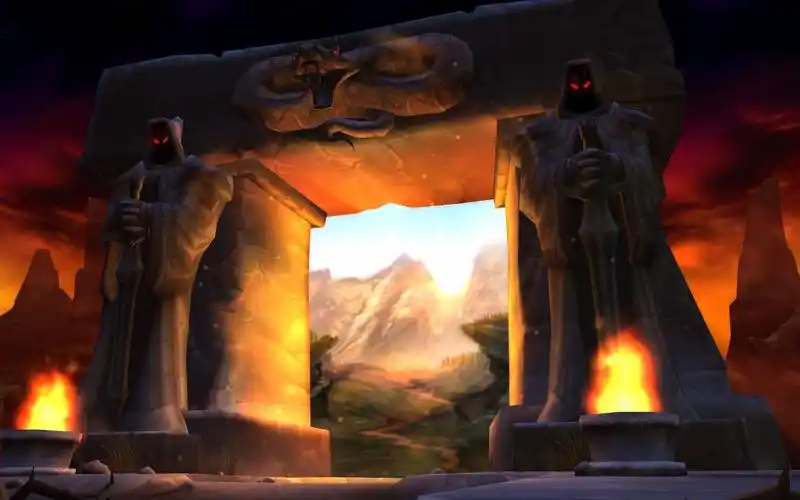 《魔兽世界》经典登录画面,4k无ui循环……再见了艾泽拉斯,再见了我的