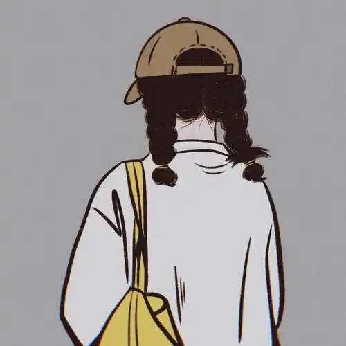 工具: ipad软件: procreate笔刷: 干油墨#女生背影头像  #女生头像