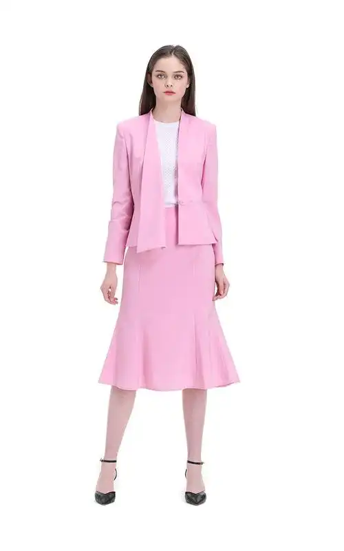 [18春夏新款] michaa 女士西装粉色