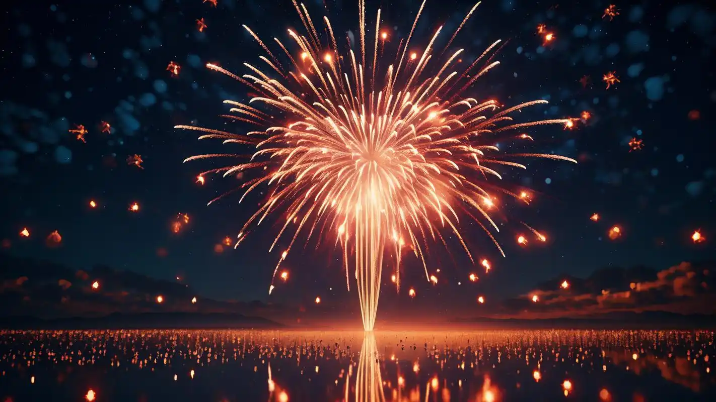 分享一组超级炫酷的生日快乐烟花壁纸横屏版,让你的手机或电脑桌面